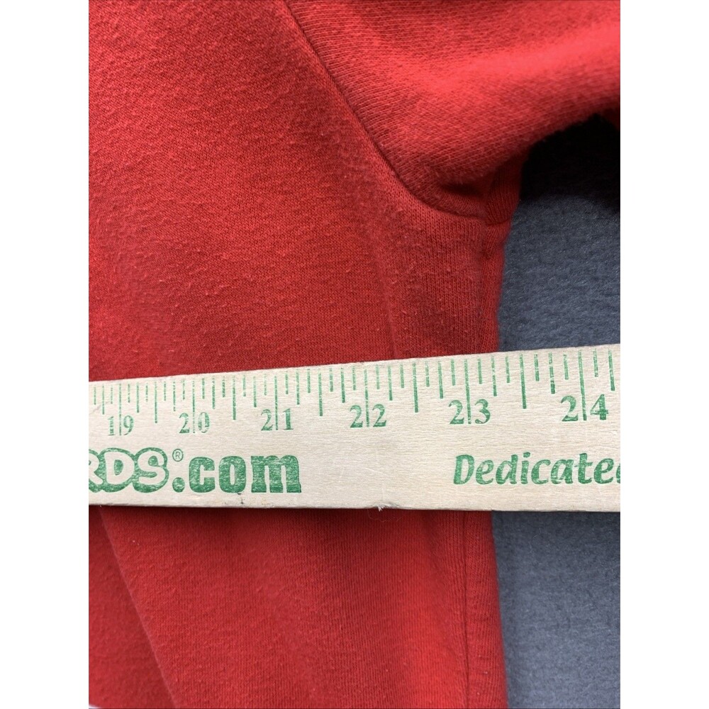 Walt Disney Mickey Mouse Graphic Crewneck Sweatshirt Long Sleeve Red Size Large - Picture 8 of 15